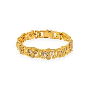 Buy One Gram Guaranteed Gold Style Thick Chain Bracelet for Men