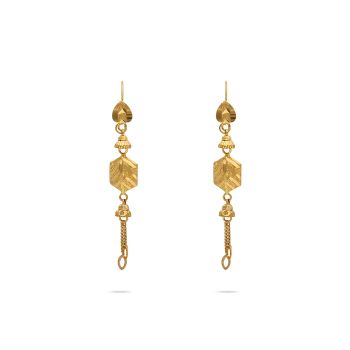 Fancy Gold Hook Earrings