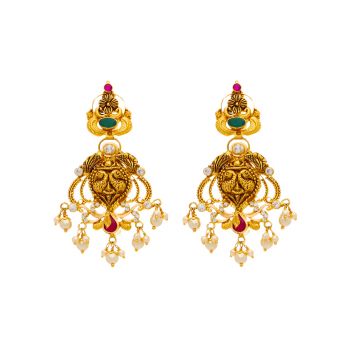Petal Perfect Ruby & Emerald Earrings