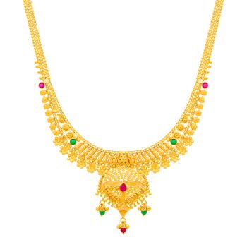 Traditional Flower Gold Necklace
