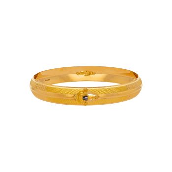 Embossed Elegance: Adorning on  Wrist with a Gold Kada