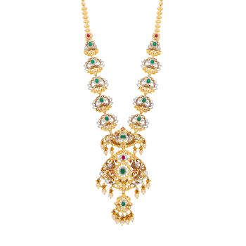  Exquisite 22kt Gold Stone Necklace