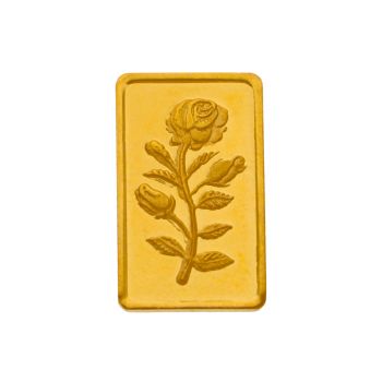 Luxury in Bloom: 22kt Gold Rose Coin