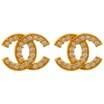 Fashion temperament double C letter Earrings - Naina Collection