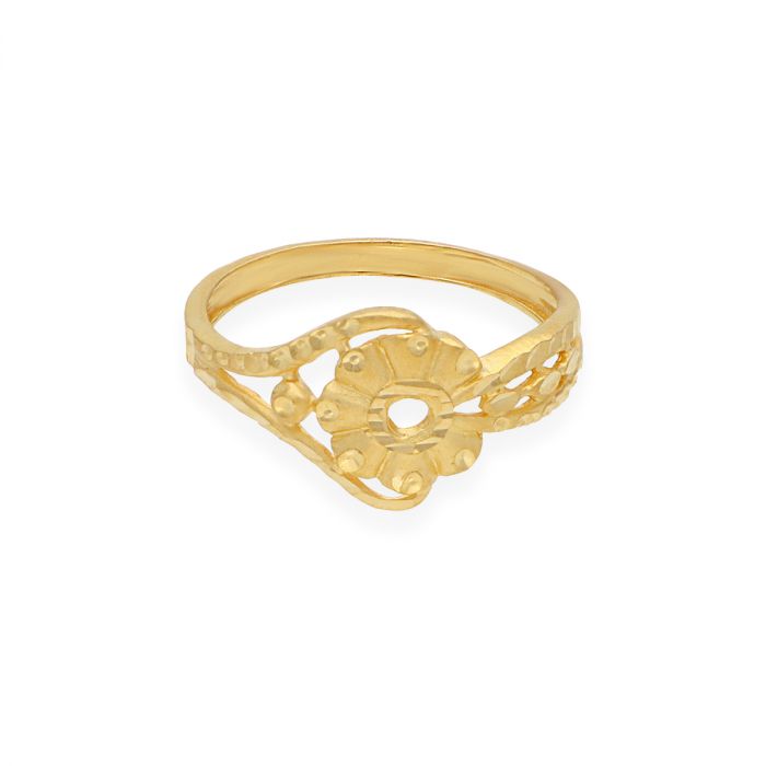 Dual Band 22k Gold CZ Ring w/ Solitaire – Andaaz Jewelers
